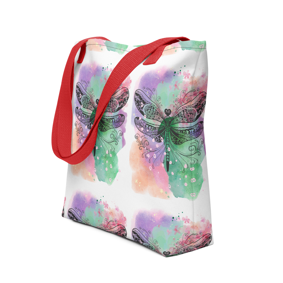 Watercolor Dragonfly Tote Bag