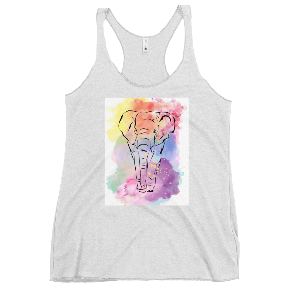 Watercolor Elephant Tank Top