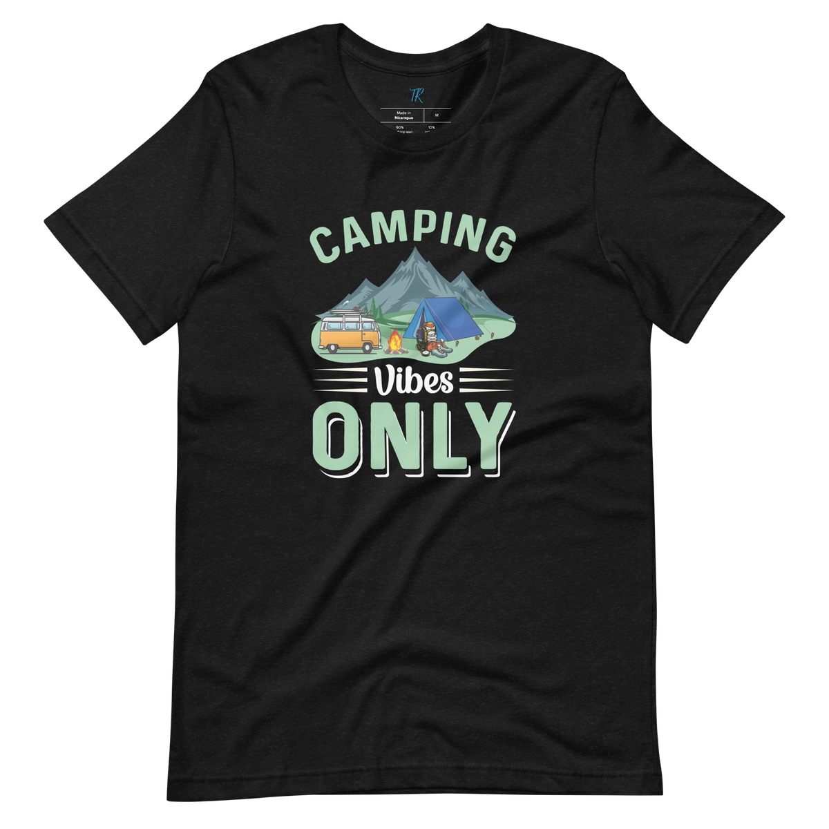 【raiプロフ必読 】Tシャツ「CAMPING GIRL TEE」 unisex-staple-t-shirt-black-