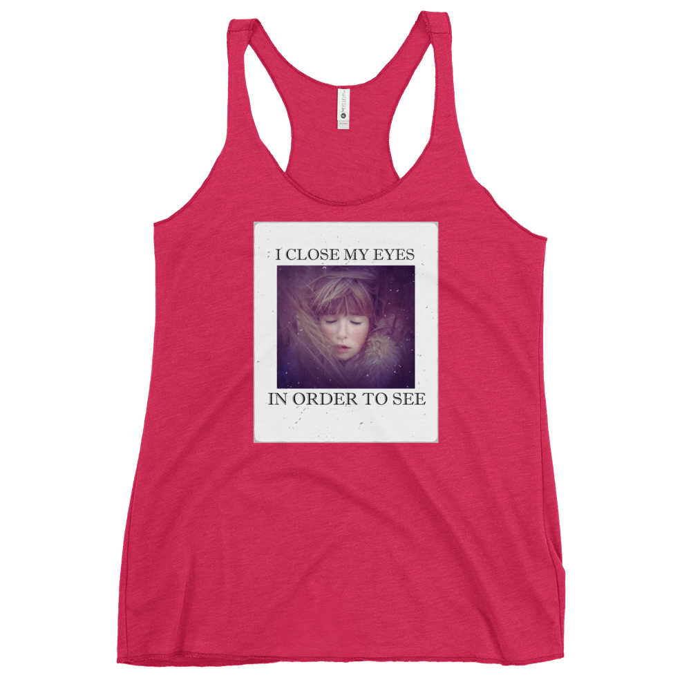 I CLOSE MY EYES 2 Women's Tank Top