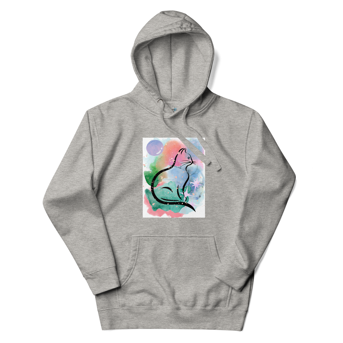 Watercolor Cat Hoodie