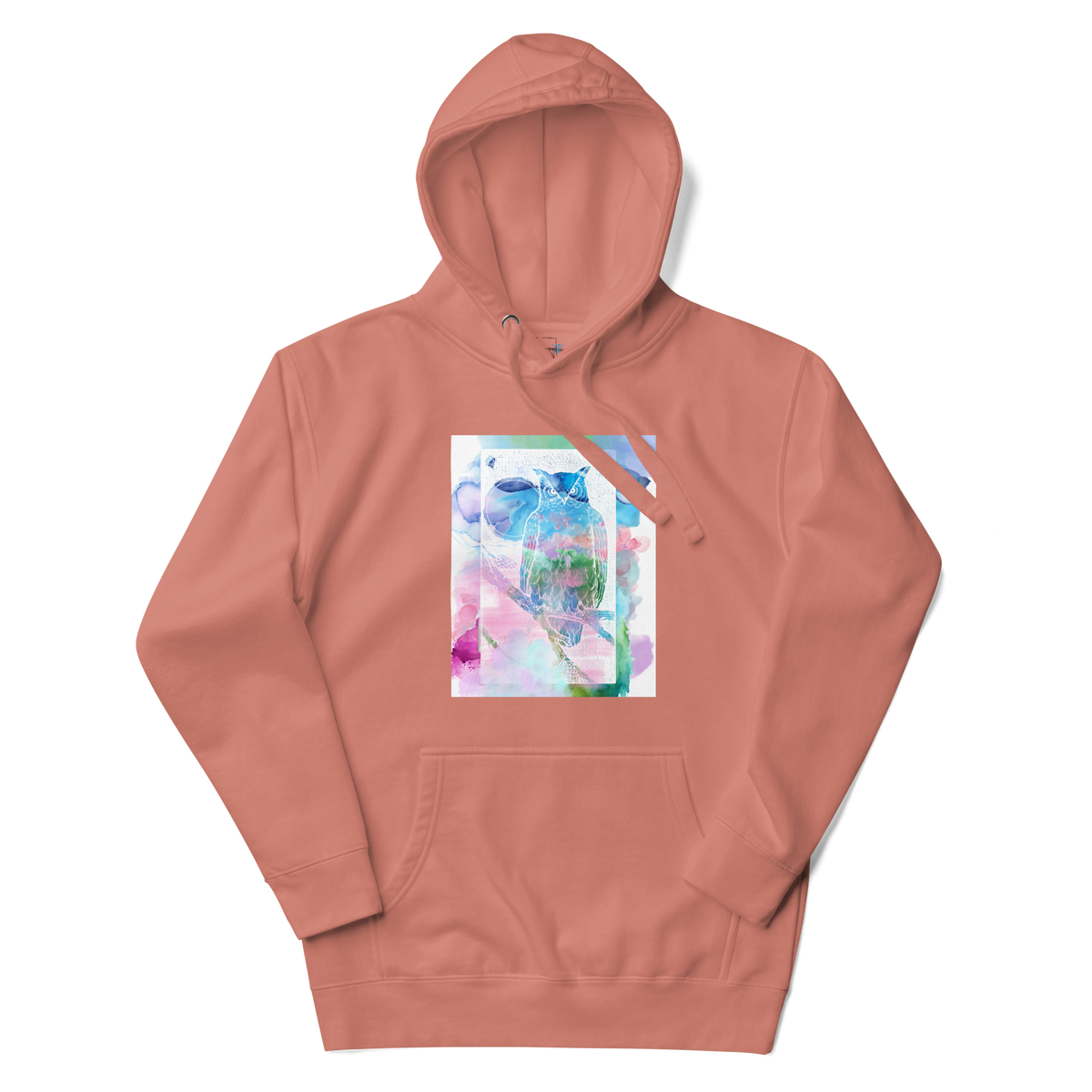 Watercolor Owl Hoodie