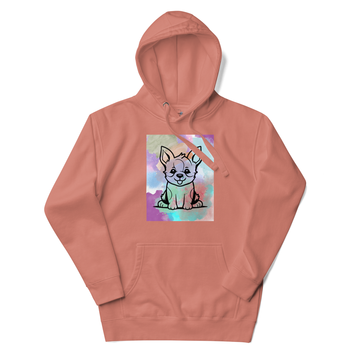 Watercolor Puppy Hoodie