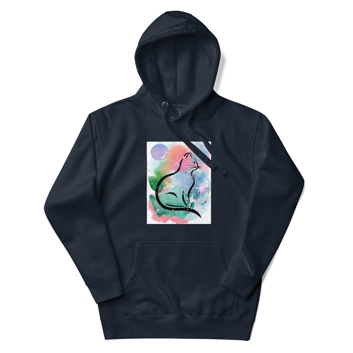 Watercolor Cat Hoodie