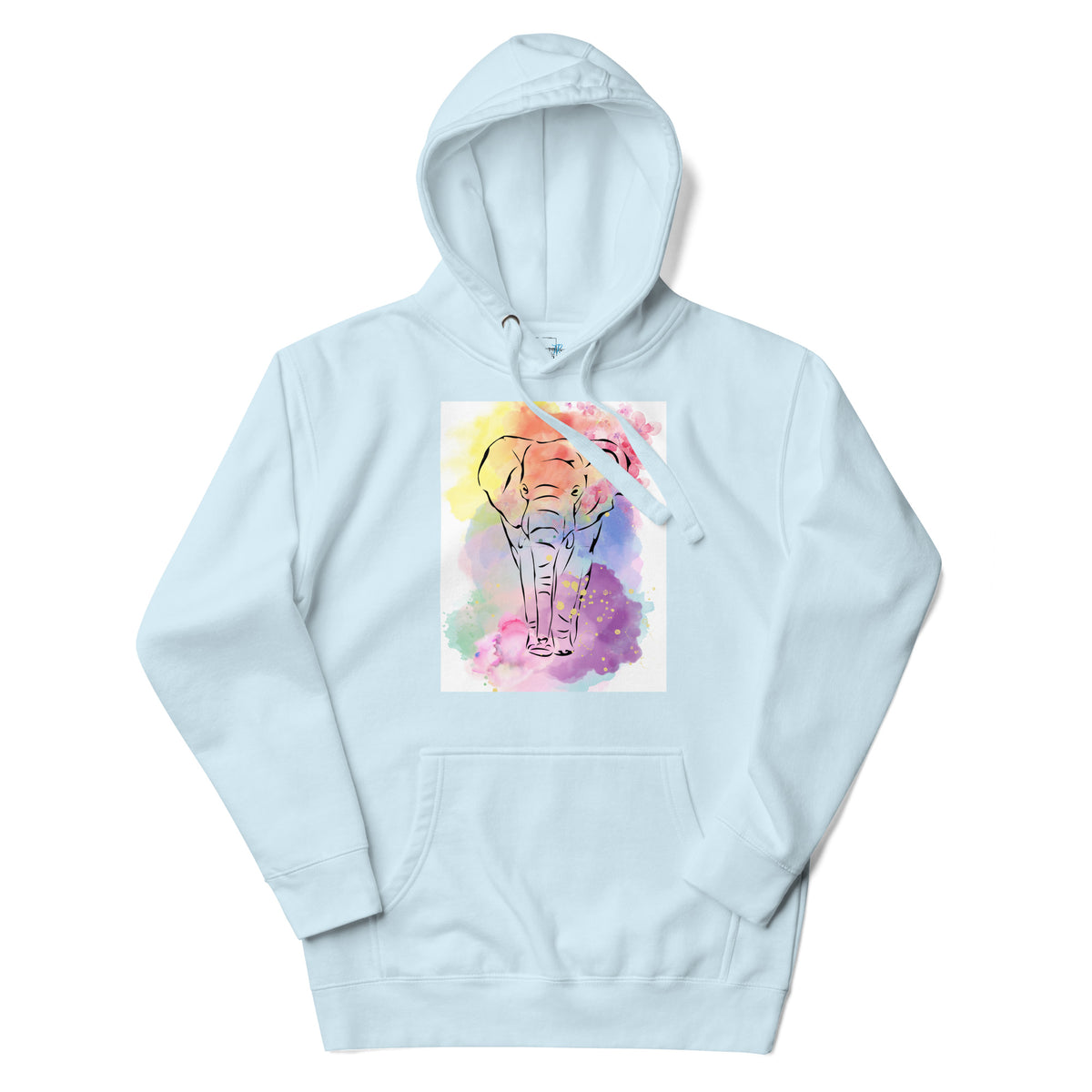 Watercolor Elephant Hoodie