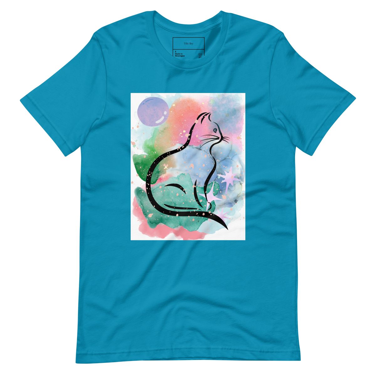 Watercolor Cat T-Shirt