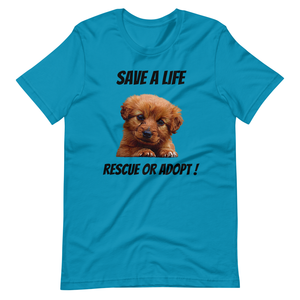 RESCUE OR ADOPT! Short-Sleeve T-Shirt