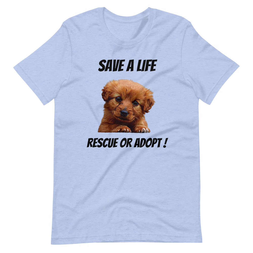RESCUE OR ADOPT! Short-Sleeve T-Shirt