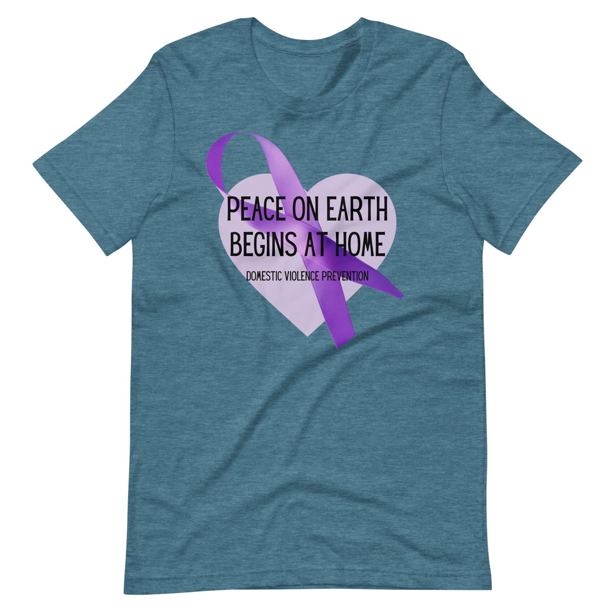 PEACE ON EARTH BEGINS AT HOME Short-Sleeved T-Shirt