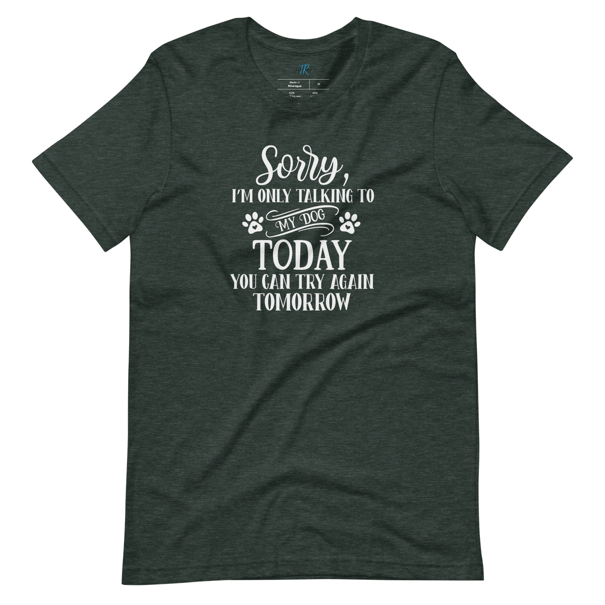 SORRY, I'M ONLY TALKING TO MY DOG TODAY T-Shirt