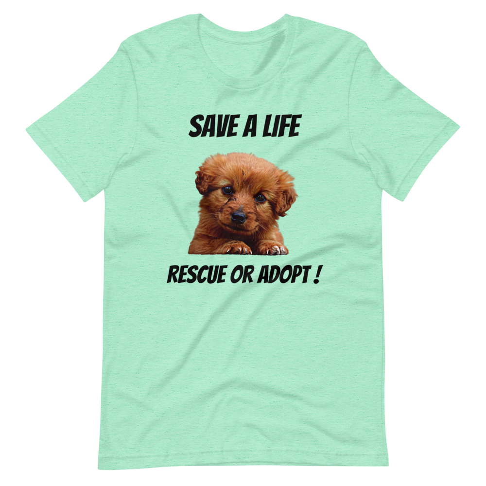 RESCUE OR ADOPT! Short-Sleeve T-Shirt