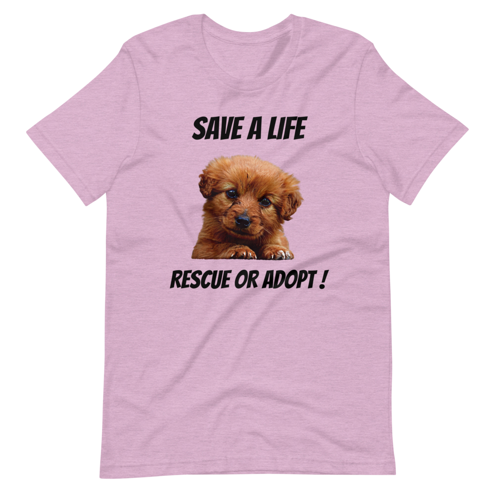 RESCUE OR ADOPT! Short-Sleeve T-Shirt
