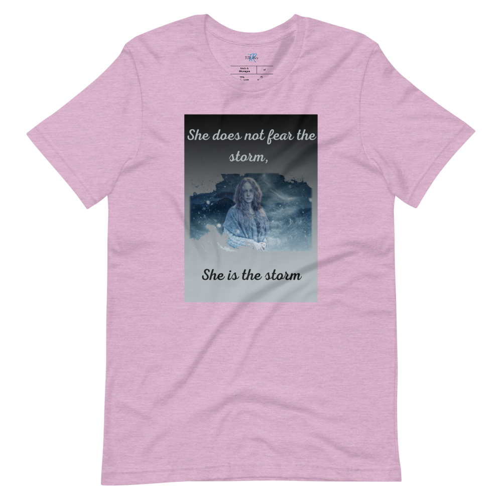 SHE DOES NOT FEAR THE STORM Short-Sleeve T-Shirt