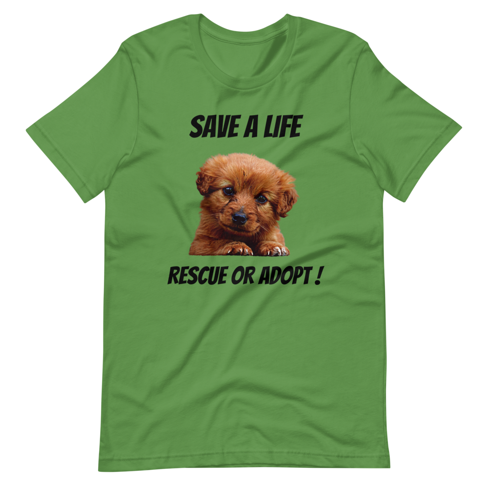 RESCUE OR ADOPT! Short-Sleeve T-Shirt