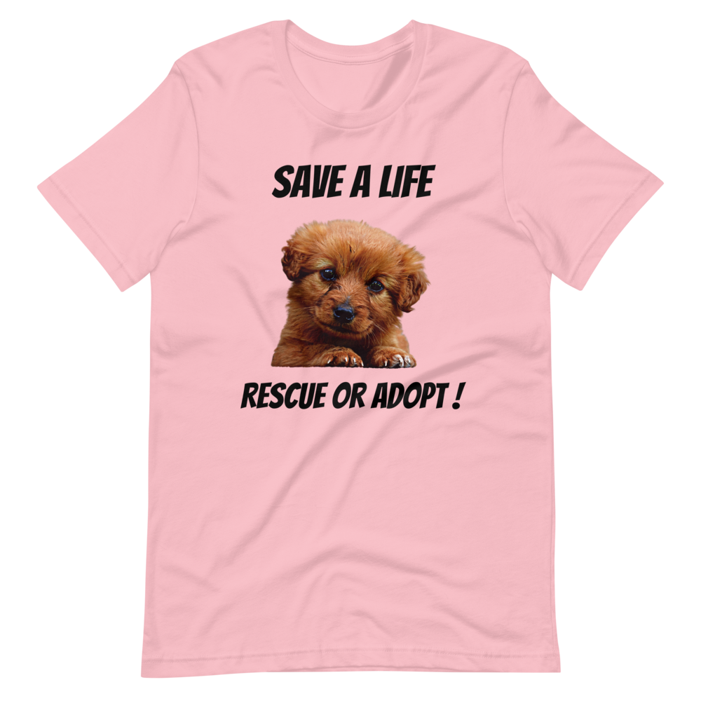 RESCUE OR ADOPT! Short-Sleeve T-Shirt