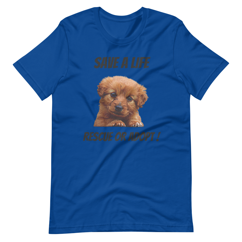 RESCUE OR ADOPT! Short-Sleeve T-Shirt