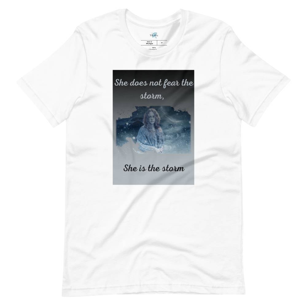 SHE DOES NOT FEAR THE STORM Short-Sleeve T-Shirt
