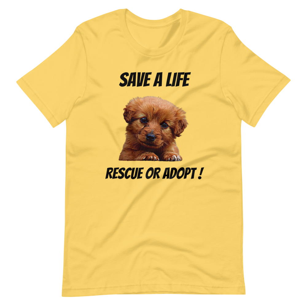 RESCUE OR ADOPT! Short-Sleeve T-Shirt