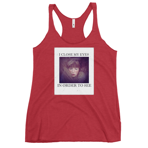 I CLOSE MY EYES 2 Women's Tank Top