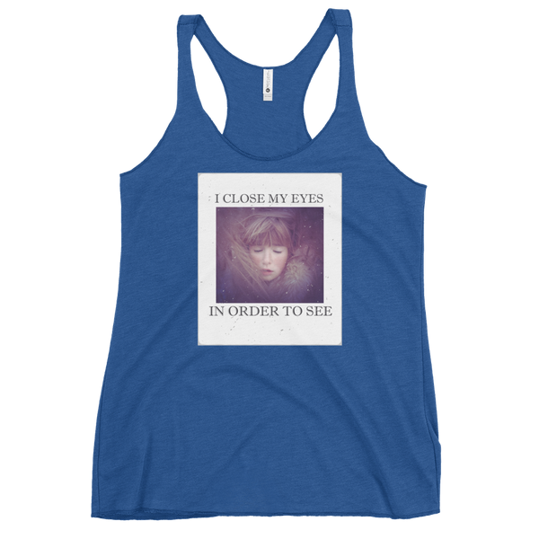 I CLOSE MY EYES 2 Women's Tank Top